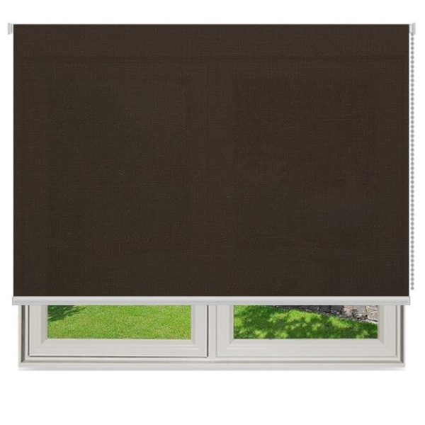 Partial Blackout Curtain - Anartisi Plain 1006 - Dark Brown