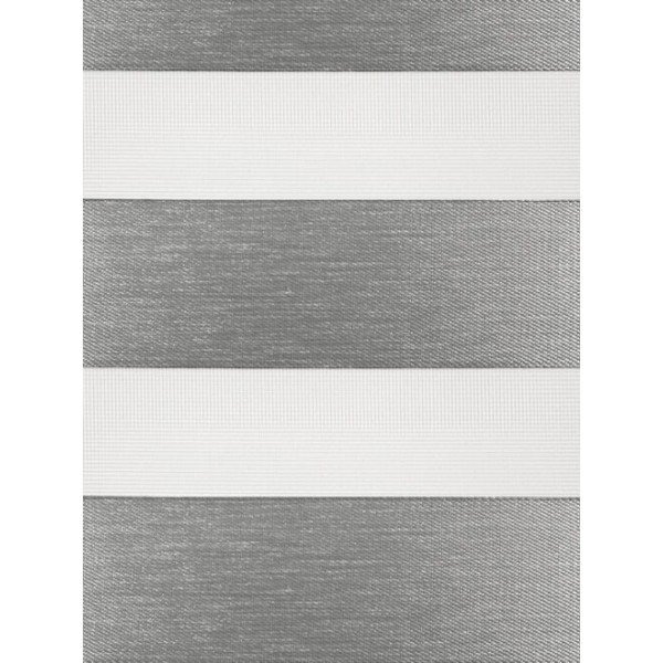 Double Curtain - Day / Night - Anartisi Zebra ZB 125 - Silver