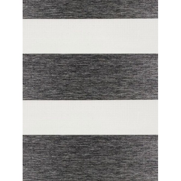 Double Curtain - Day / Night - Anartisi Zebra ZB 129 - Black Silver