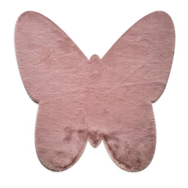 ΧΑΛΙ PUFFY JM7 DARK PINK BUTTERFLY ANTISLIP - 160X160Β  NewPlan