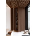 PS PANEL  ΜΕ 3D ΠΗΧΑΚΙΑ 08 RESIDENCE 21/122 mm DARK BROWN OAK NewPlan